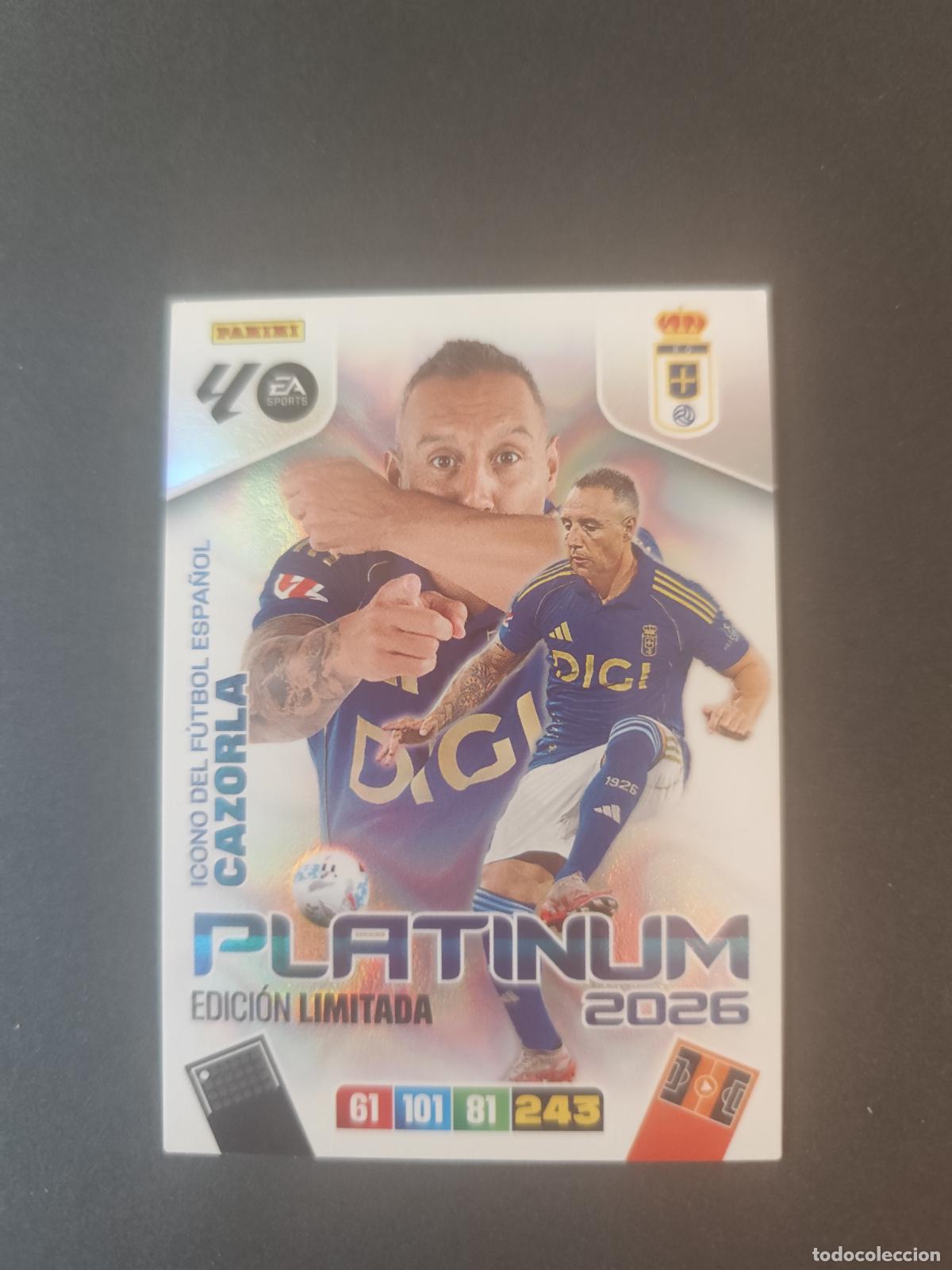 Figurine di Calcio: SANTI CAZORLA POCKET BOX PLATINUM EDICI&Oacute;N LIMITADA ADRENALYN 2025 2026 25 26