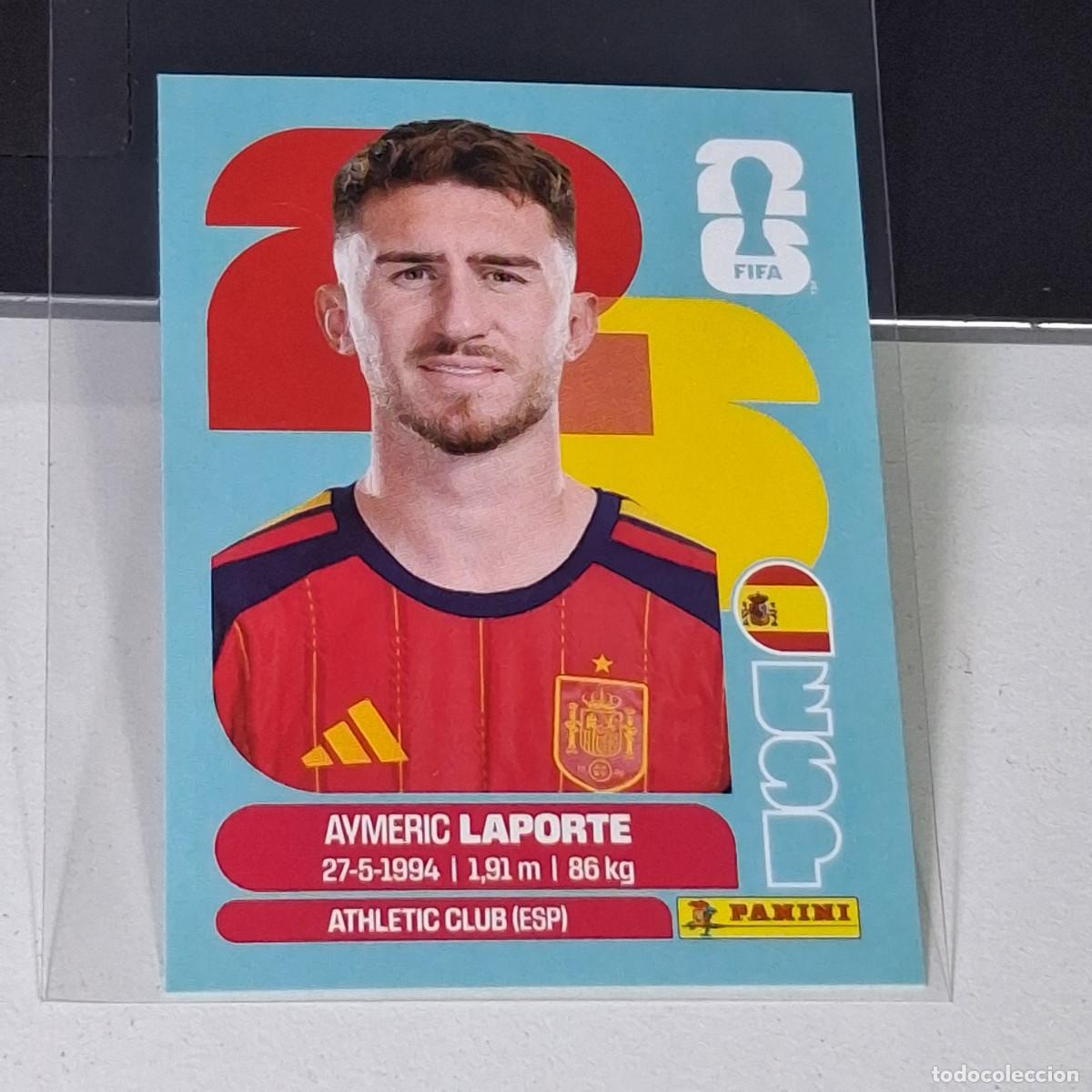 Fu&szlig;ball-Sticker: A39 ESP4 ESP 4 AYMERIC LAPORTE ESPA&Ntilde;A SPAIN ESP MUNDIAL FIFA WORLD CUP 2026 STICKER PANINI