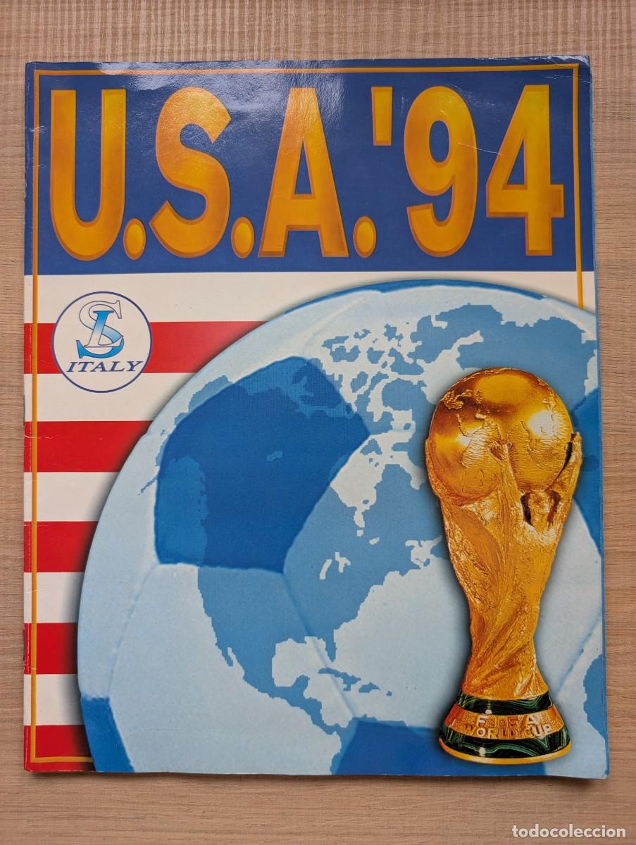 Cromos de F&uacute;tbol: &Aacute;lbum USA 94 SL Italy COMPLETO (Contiene los 366 cromos y el p&oacute;ster).