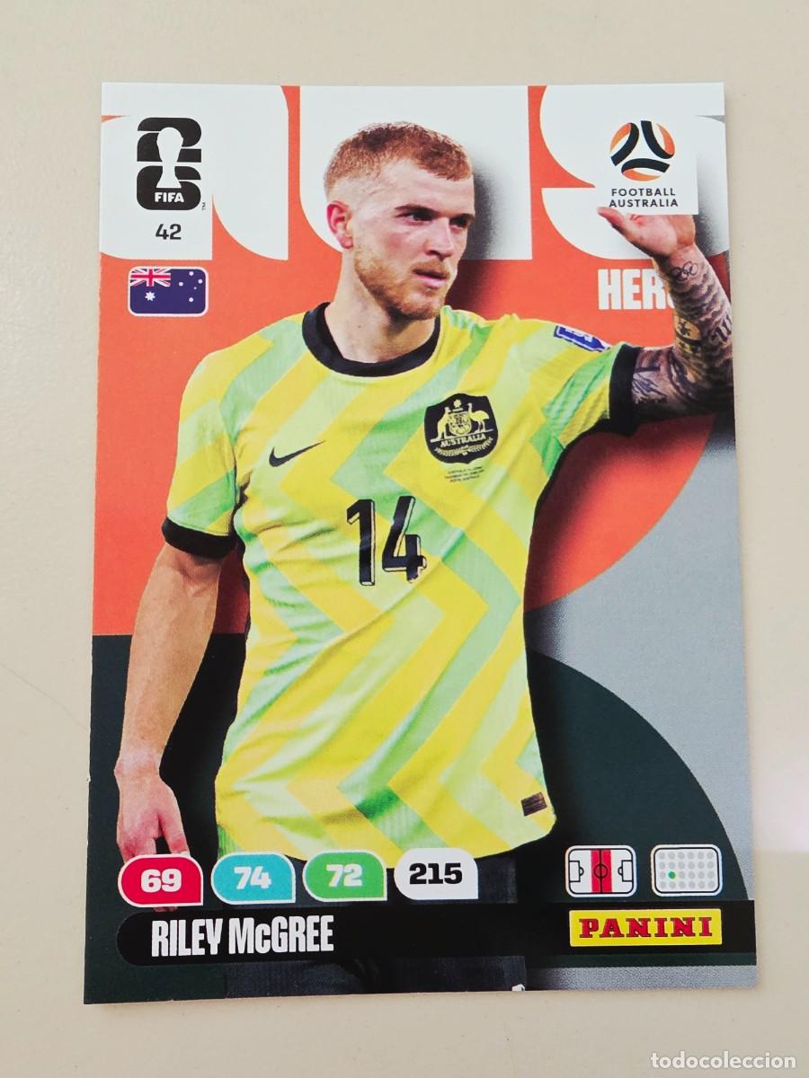 Cromos de F&uacute;tbol: 42 Riley McGree, Hero, Australia, Panini Adrenalyn XL Fifa World Cup 2026 Mundial 26