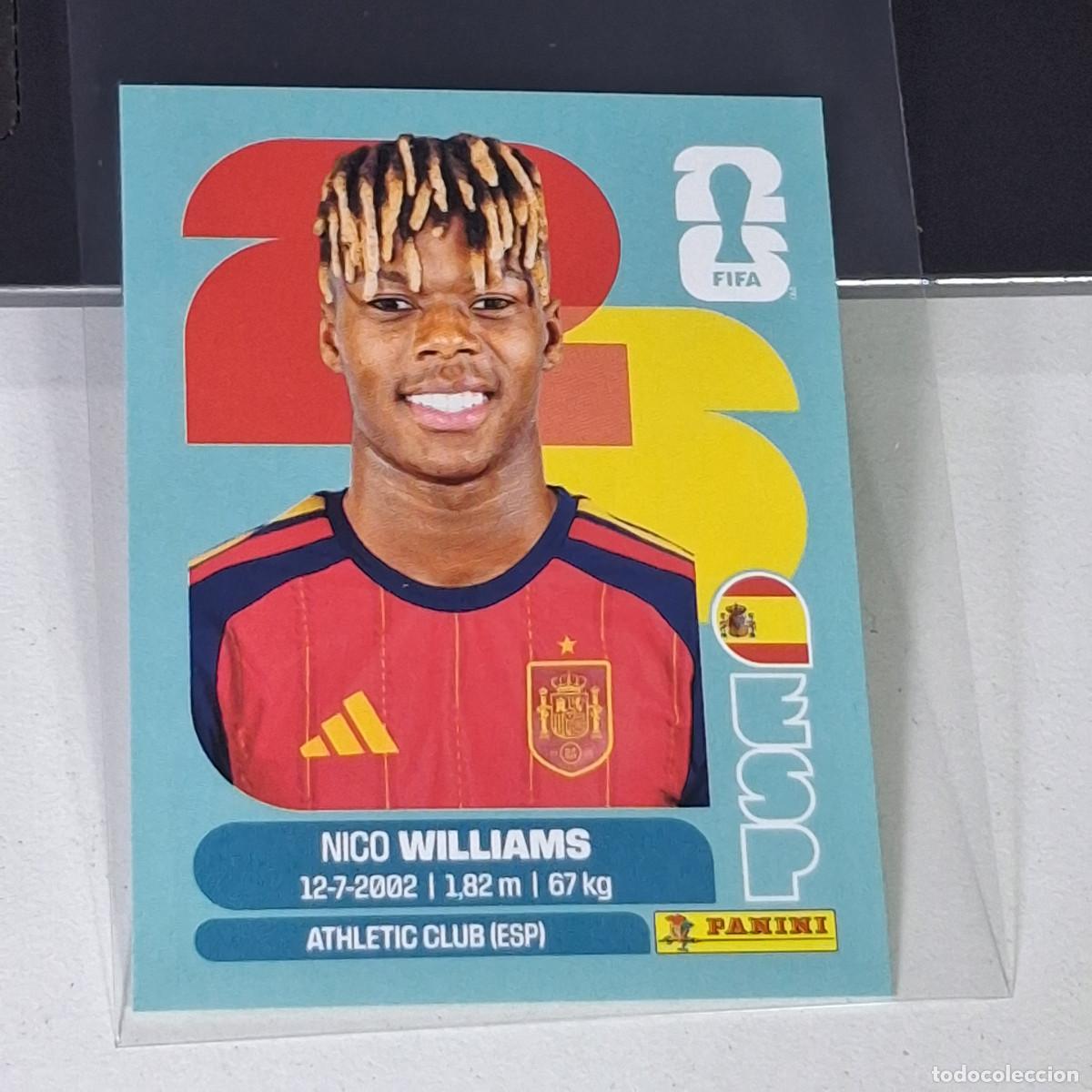 Cromos de F&uacute;tbol: A39 ESP 17 ESP17 NICO WILLIAMS ESPA&Ntilde;A SPAIN ESP MUNDIAL FIFA WORLD CUP 2026 STICKER PANINI