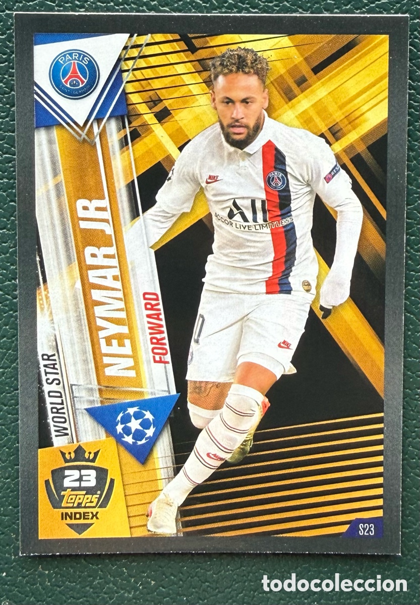 Cromos de f&uacute;tbol: S23 NEYMAR JR PARIS SAINT GERMAIN PSG FICHAS ALBUM MATCH ATTAX 101 TOPPS 2019 2020 19 20