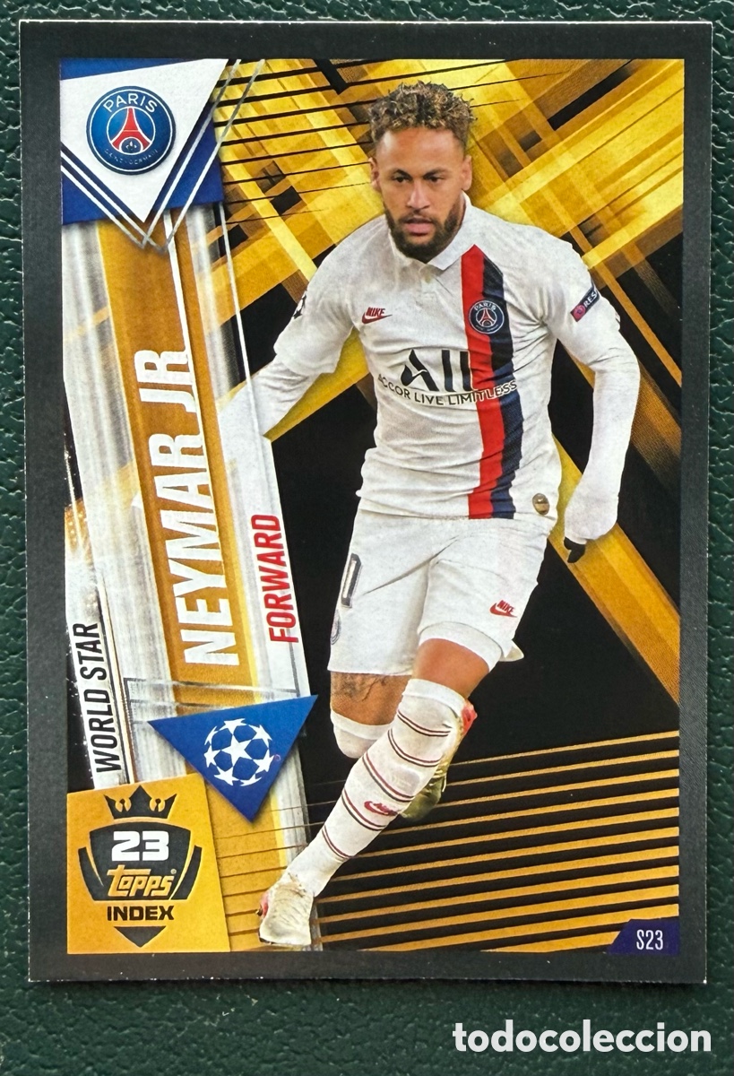 Cromos de f&uacute;tbol: S23 NEYMAR JR PARIS SAINT GERMAIN PSG FICHAS ALBUM MATCH ATTAX 101 TOPPS 2019 2020 19 20