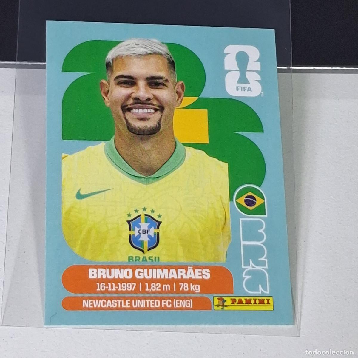 Cromos de F&uacute;tbol: A39 BRA11 BRUNO GUIMAR&Atilde;ES 11 BRAZIL BRASIL BRA MUNDIAL FIFA WORLD CUP 2026 STICKER PANINI