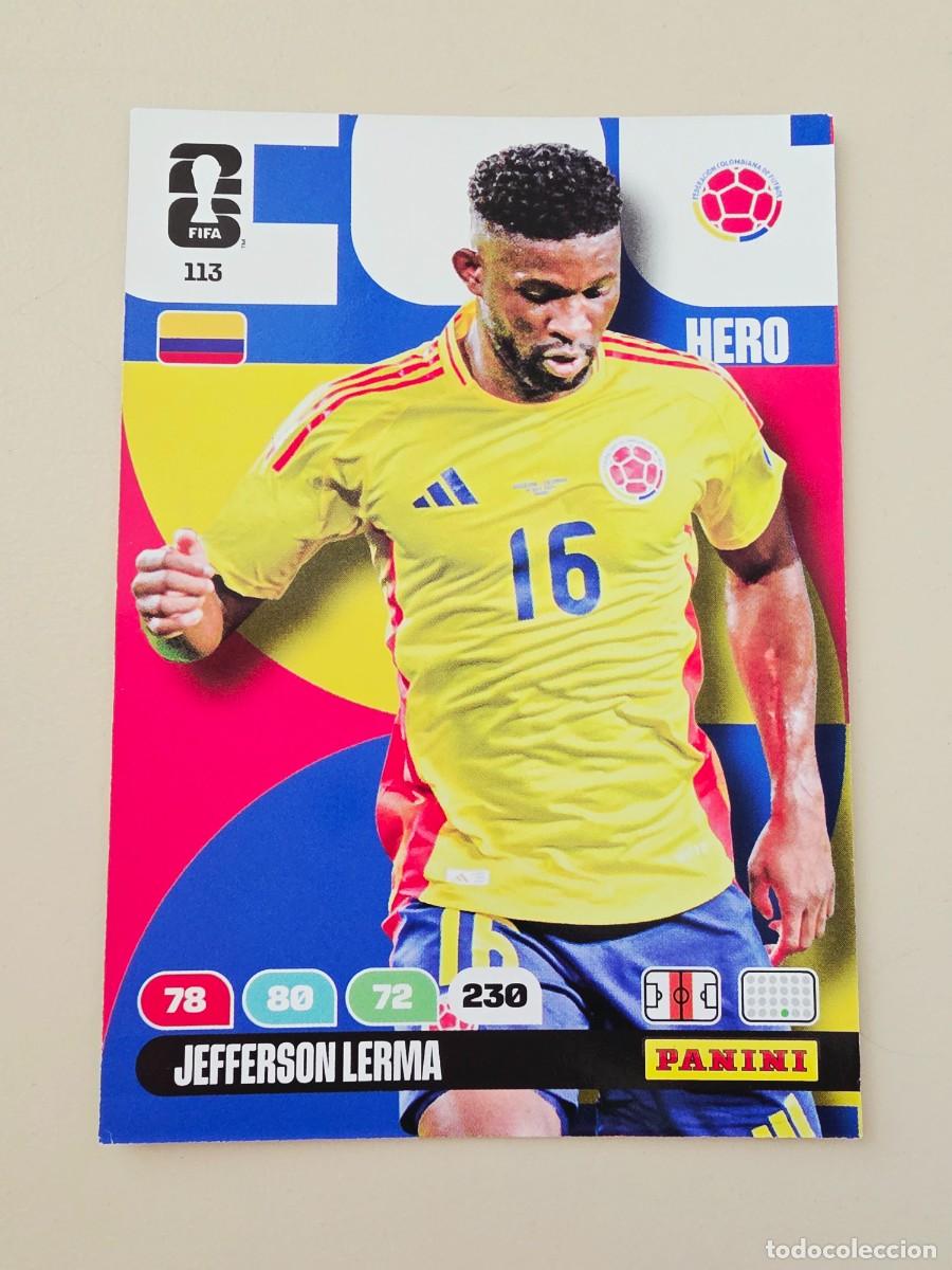 Cromos de F&uacute;tbol: 113 Jefferson Lerma, Hero, Colombia, Panini Adrenalyn XL Fifa World Cup 2026 Mundial 26