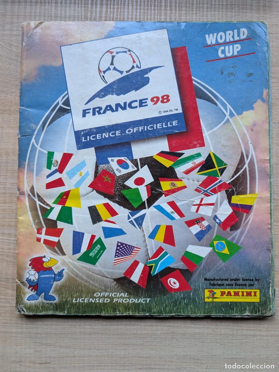 Cromos de F&uacute;tbol: &Aacute;lbum France 98 Panini CASI COMPLETO (Contiene 561 cromos. Le falta Ir&aacute;n)