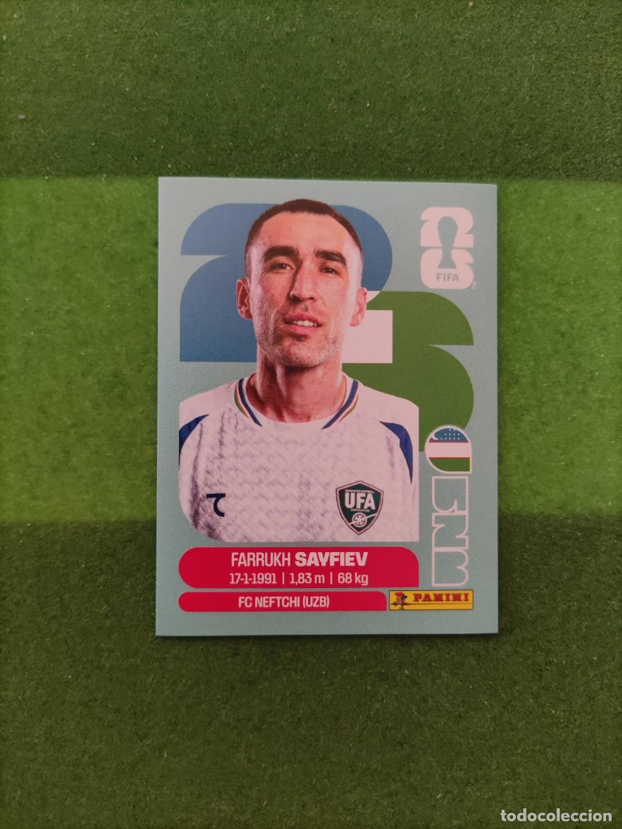 Figurine di Calcio: Sayfiev Uzbekist&aacute;n UZB 3 Sticker Mundial 2026 FIFA World Cup / Sin pegar