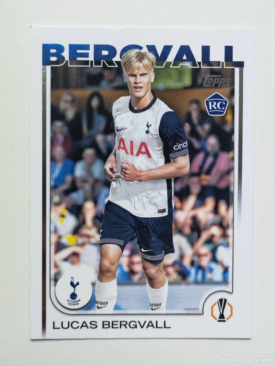 Figurine di Calcio: CROMO CARD TOPPS 2025 LUCAS BERGVALL 112 TOTTENHAM HOTSPUR ROOKIE RC