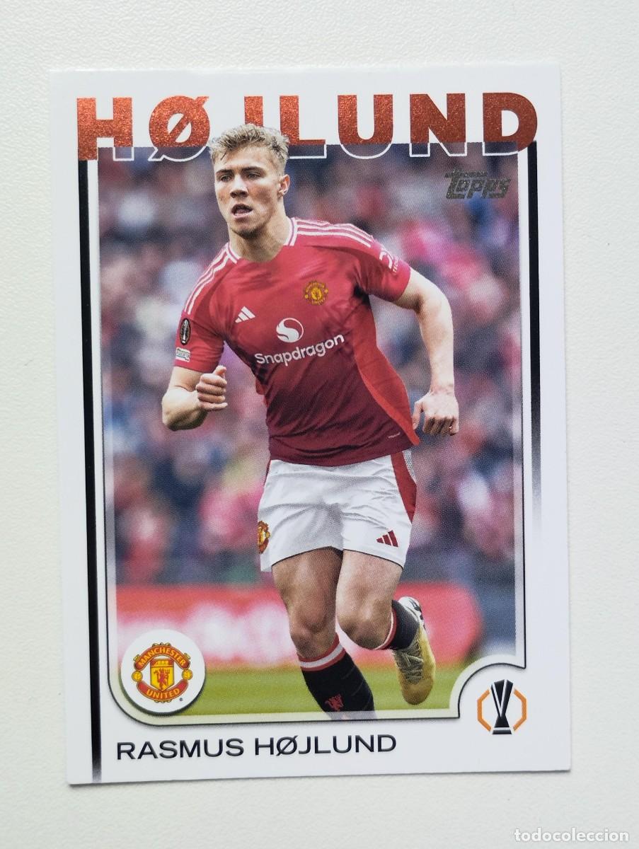 Fu&szlig;ball-Sticker: CROMO CARD TOPPS 2025 RASMUS HOJLUND 184 MANCHESTER UNITED