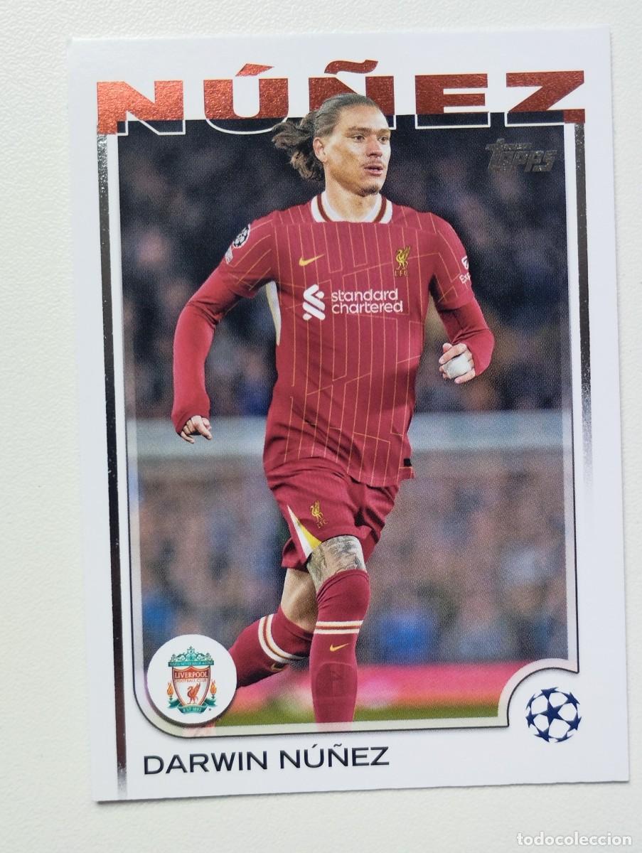 Cromos de F&uacute;tbol: CROMO CARD TOPPS 2025 DARWIN NU&Ntilde;EZ 89 LIVERPOOL