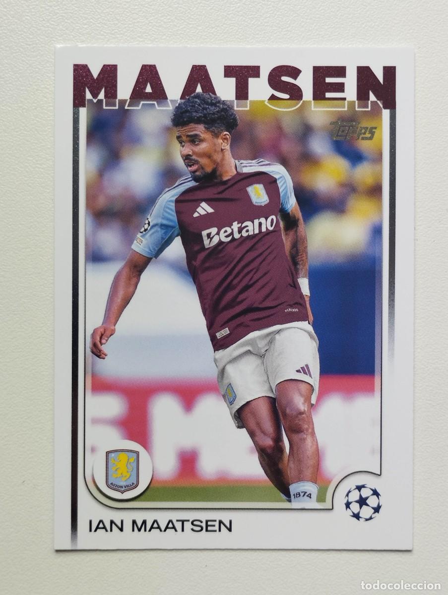 Cromos de F&uacute;tbol: CROMO CARD TOPPS 2025 IAN MAATSEN 142 ASTON VILLA
