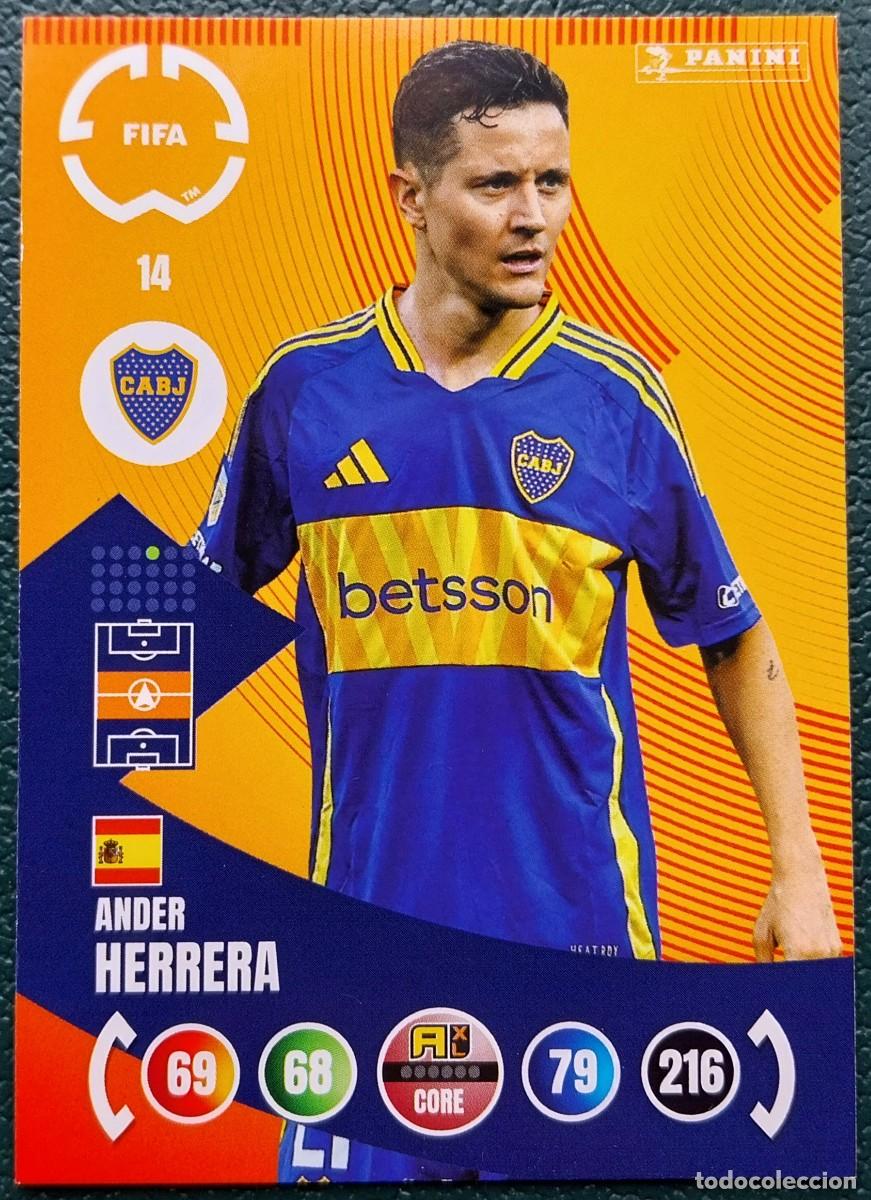 Cromos de F&uacute;tbol: 14 ANDER HERRERA BOCA JUNIORS FICHAS ALBUM ADRENALYN XL FIFA CLUB WORLD CUP 2025