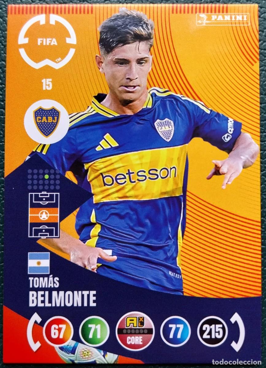 Cromos de F&uacute;tbol: 15 TOMAS BELMONTE BOCA JUNIORS FICHAS ALBUM ADRENALYN XL FIFA CLUB WORLD CUP 2025