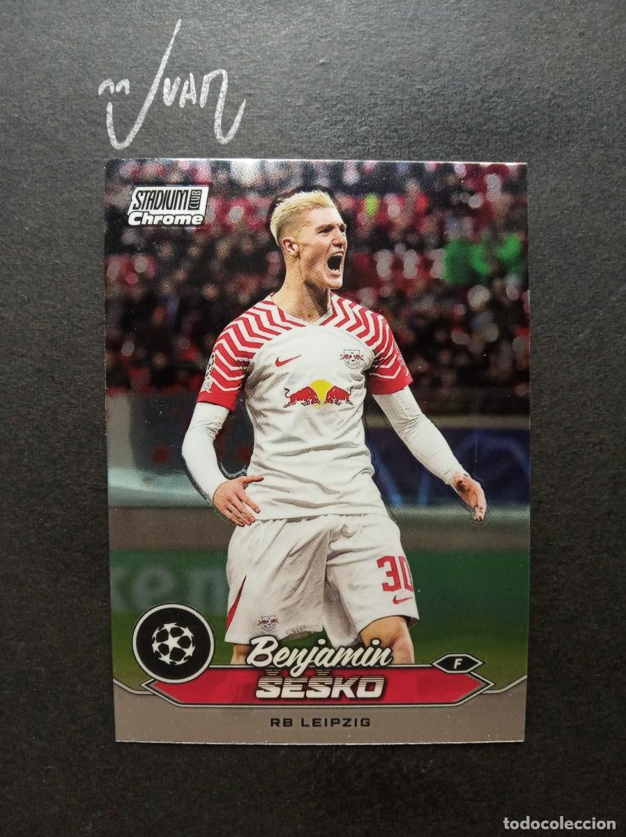 Football Stickers: N&ordm; 30 BENJAMIN SESKO RB LEIPZIG ⚽ TOPPS &reg; CHROME STADIUM CLUB 2023 2024 23 24 NUEVO
