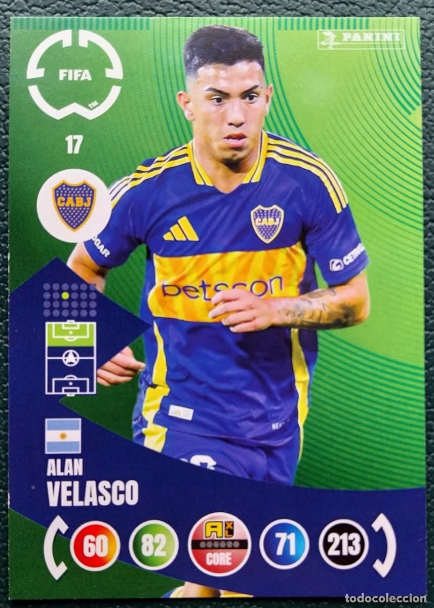 Cromos de F&uacute;tbol: 17 ALAN VELASCO BOCA JUNIORS FICHAS ALBUM ADRENALYN XL FIFA CLUB WORLD CUP 2025