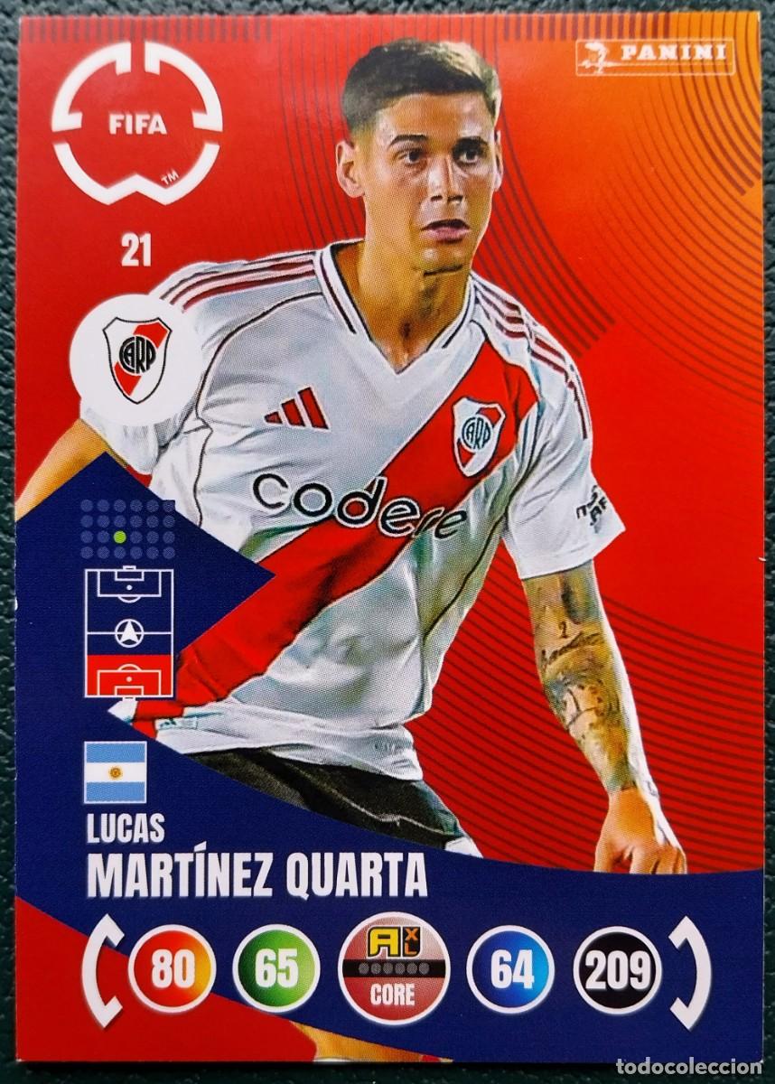Cromos de Futebol: 21 MARTINEZ QUARTA RIVER PLATE FICHAS ALBUM ADRENALYN XL FIFA CLUB WORLD CUP 2025
