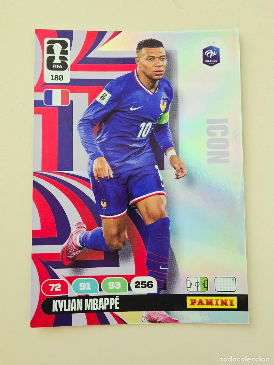 Cromos de F&uacute;tbol: 180 Kylian Mbapp&eacute;, Icon, Francia, Panini Adrenalyn XL Fifa World Cup 2026 Mundial 26