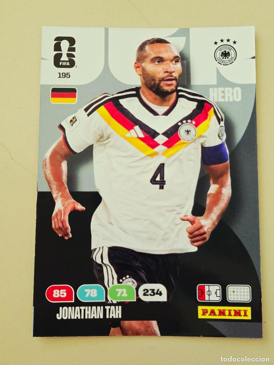 Cromos de F&uacute;tbol: 195 Jonathan Tah, Hero, Alemania, Panini Adrenalyn XL Fifa World Cup 2026 Mundial 26
