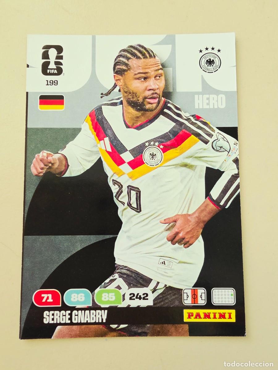 Cromos de F&uacute;tbol: 199 Serge Gnabry, Hero, Alemania, Panini Adrenalyn XL Fifa World Cup 2026 Mundial 26