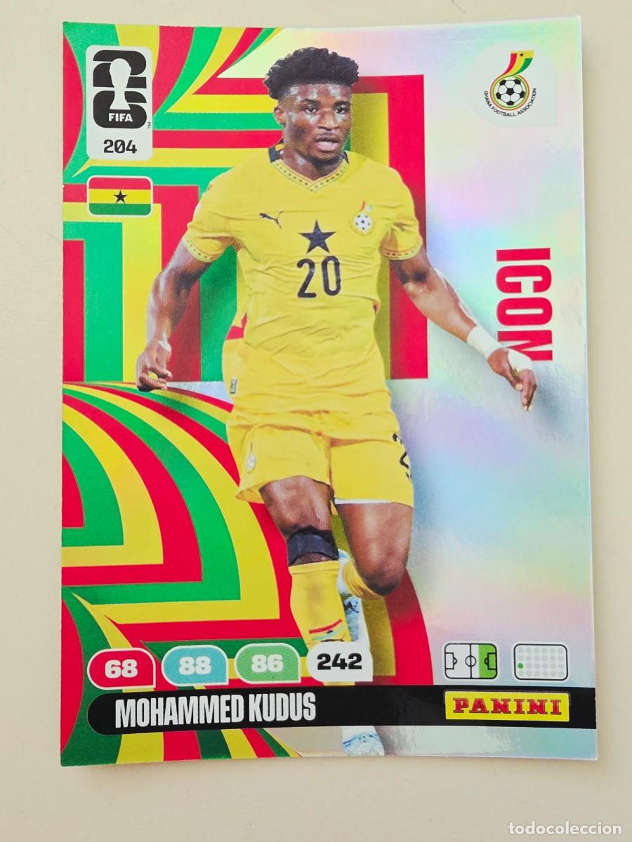 Cromos de F&uacute;tbol: 204 Mohammed Kudus, Icon, Ghana, Panini Adrenalyn XL Fifa World Cup 2026 Mundial 26
