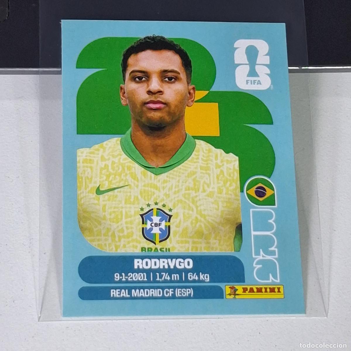 Cromos de F&uacute;tbol: A39 BRA15 RODRYGO 15 BRAZIL BRASIL BRA MUNDIAL FIFA WORLD CUP 2026 STICKER PANINI