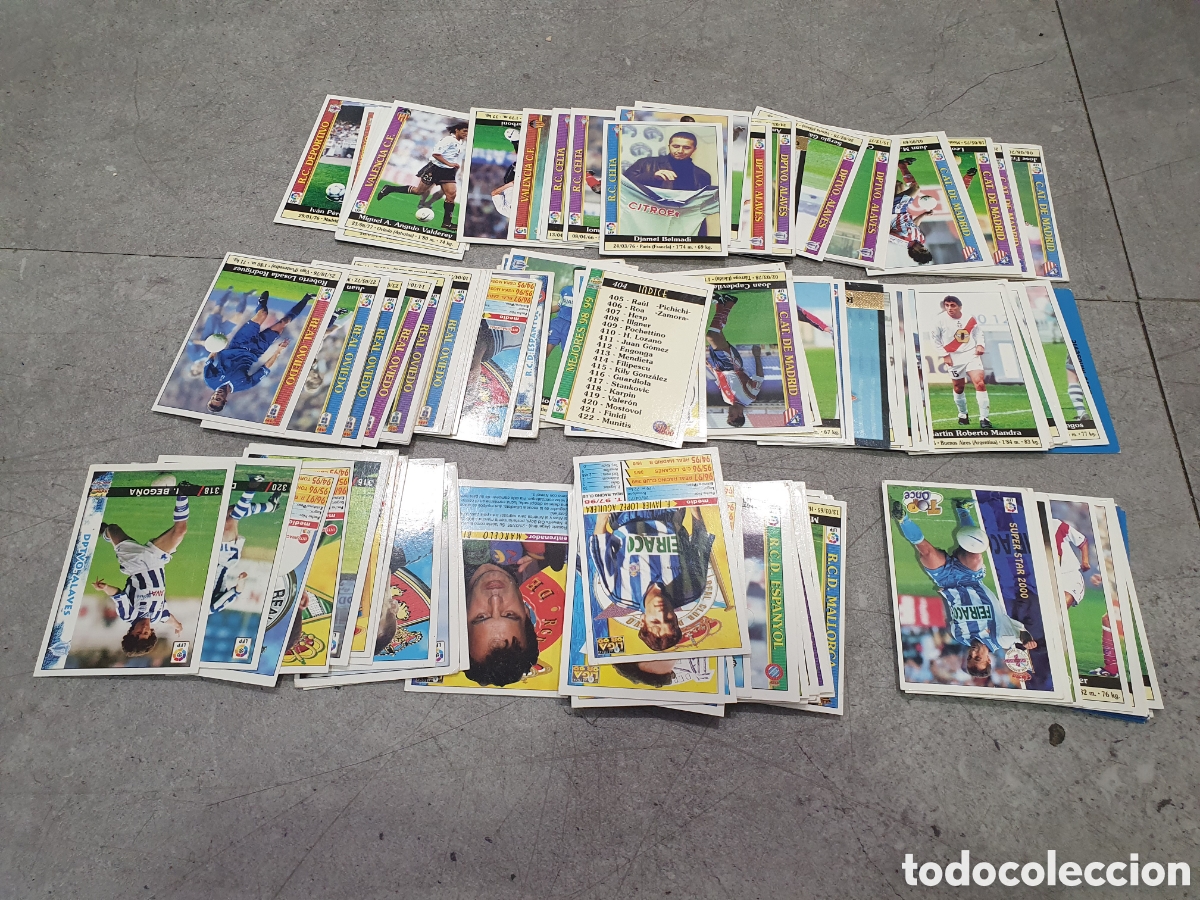 Football Stickers: SALIDA 0.01&euro;. Lote de cromos Liga 98-99 y Mundicromo. (L127)