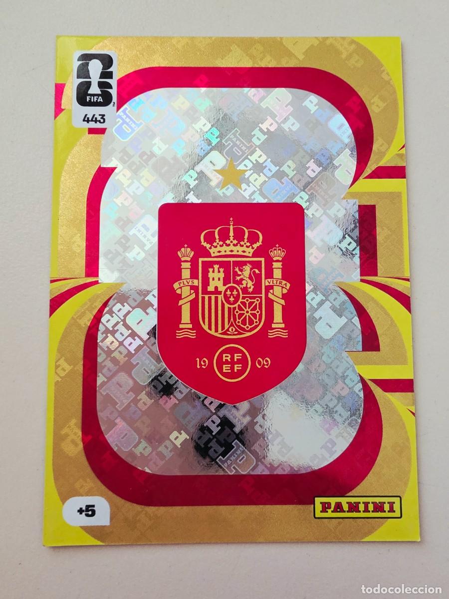Cromos de F&uacute;tbol: 443 Escudo Logo Emblema Espa&ntilde;a, Panini Adrenalyn XL Fifa World Cup 2026 Mundial 26