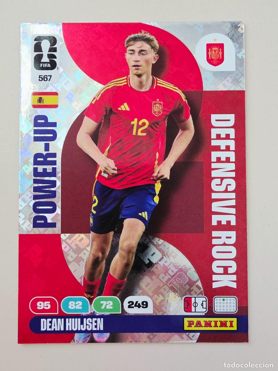 Cromos de F&uacute;tbol: 567 Dean Huijsen, Espa&ntilde;a, Power-Up Defensive Rock, Panini Adrenalyn XL Fifa World Cup 2026 Mundial