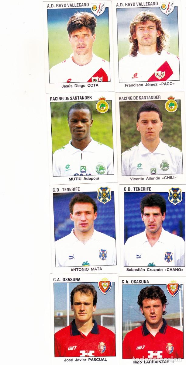 Cromos de F&uacute;tbol: F&Uacute;TBOL 93-94 - ESTRELLAS DE LA LIGA - LOTE DE 8 CROMOS NUNCA PEGADOS (A-11)