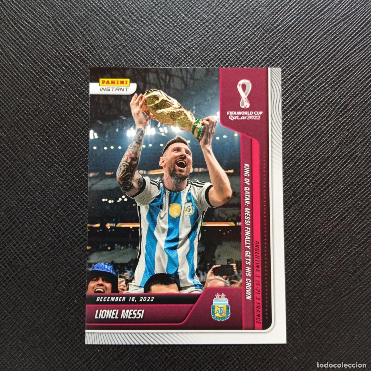 Cromos de F&uacute;tbol: 118 MESSI ARGENTINA PANINI INSTANT QATAR MUNDIAL 2022 CROMO FUTBOL 22 - LIMITADA - A204 PG25