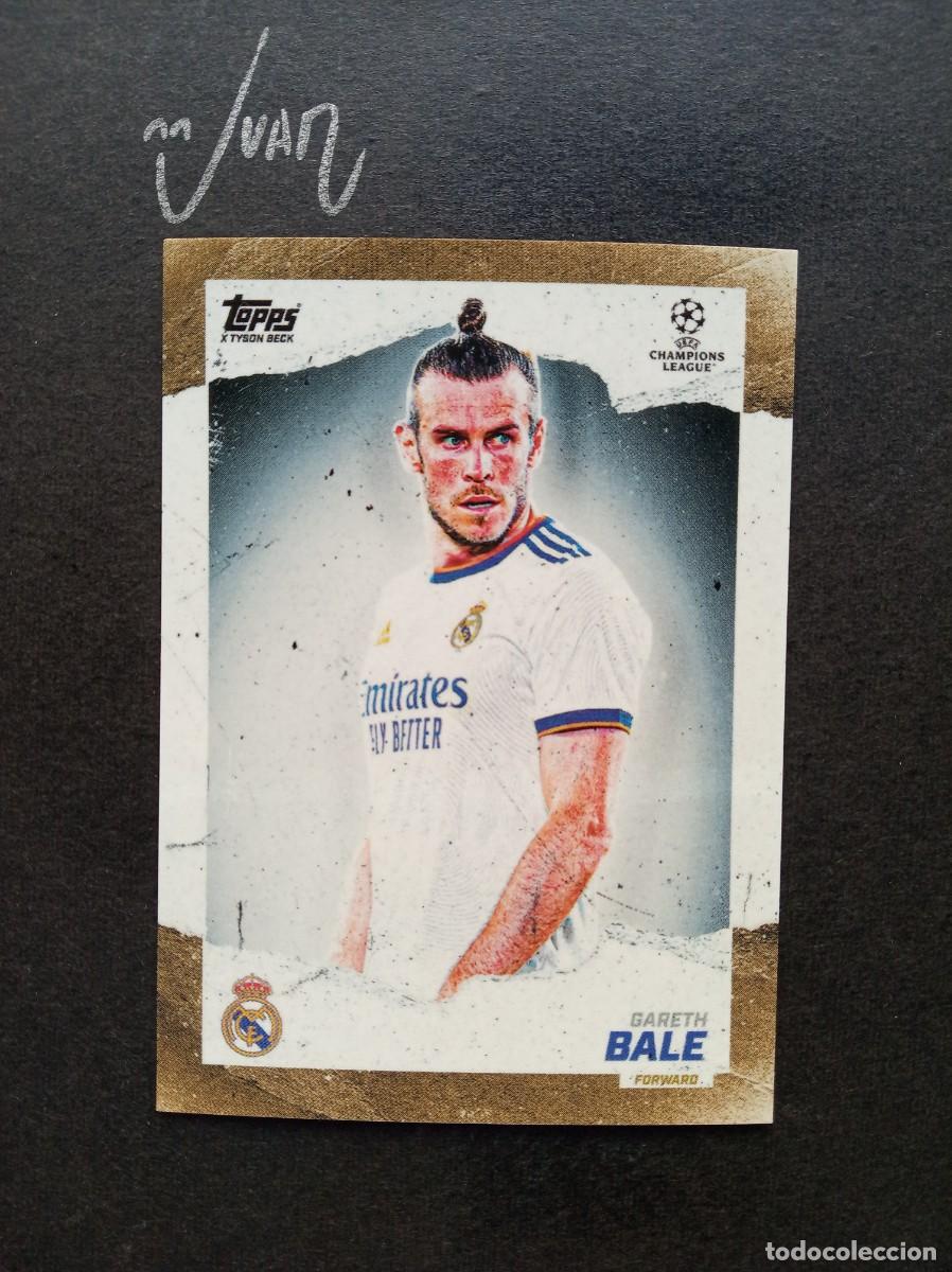 Cromos de F&uacute;tbol: CURRENT STARS GARETH BALE REAL MADRID ⚽ TOPPS &reg; GOLD x TYSON BECK CHAMPIONS 2021 2022 21 22 NUEVO