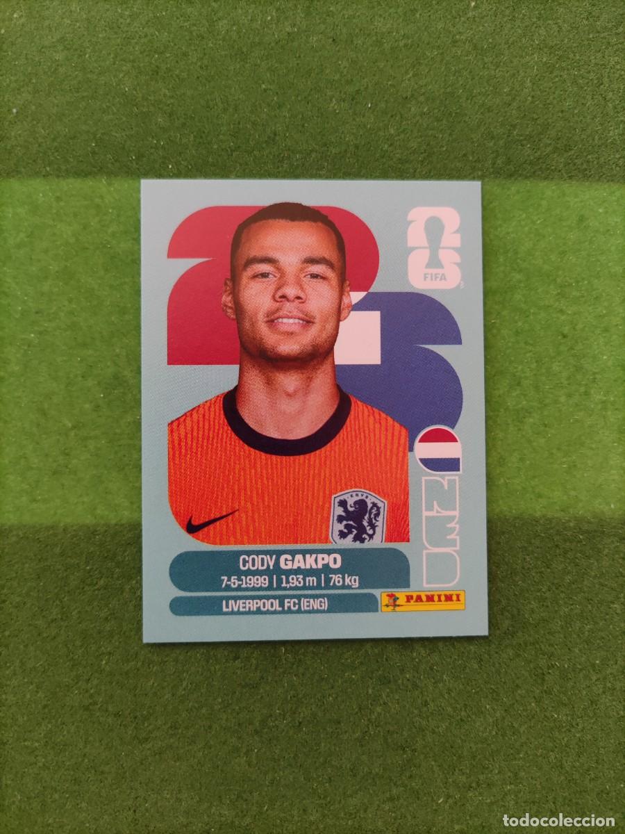 Cromos de F&uacute;tbol: Gakpo Pa&iacute;ses Bajos NED 20 Sticker Mundial 2026 FIFA World Cup / Sin pegar