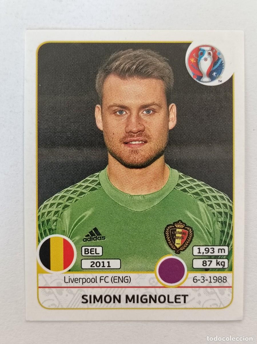 Cromos de F&uacute;tbol: #466 SIMON MIGNOLET (BELGICA) EURO FRANCIA 2016 PANINI