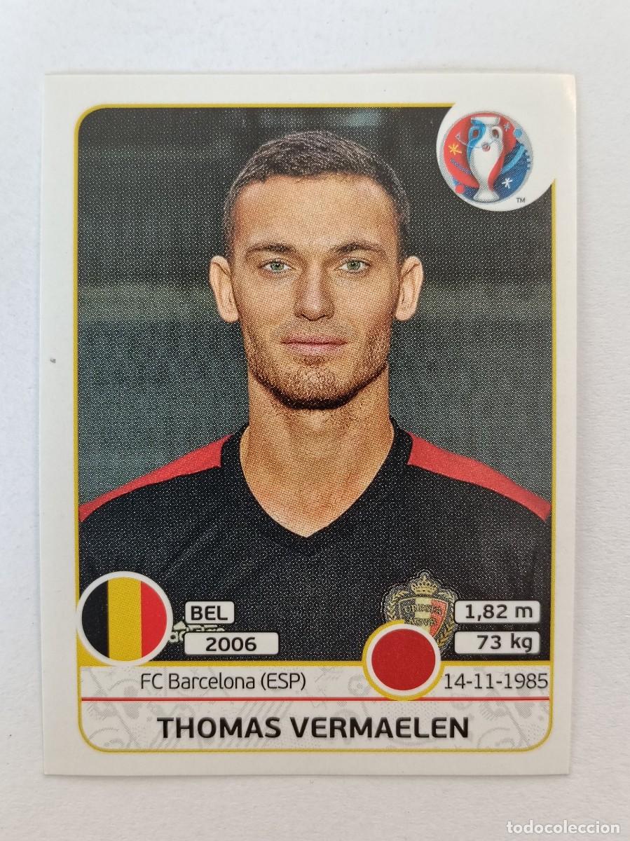 Cromos de F&uacute;tbol: #468 THOMAS VERMAELEN (BELGICA) EURO FRANCIA 2016 PANINI