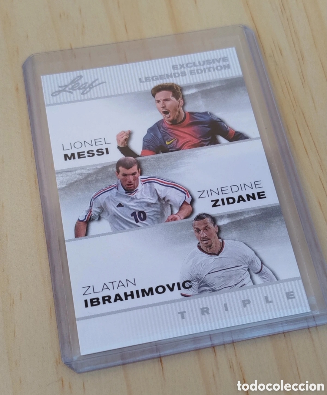 Cromos de F&uacute;tbol: Carta Leaf Legends Edition Triple