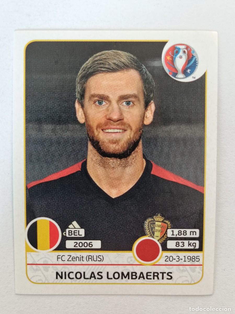 Cromos de F&uacute;tbol: #470 NICOLAS LOMBAERTS (BELGICA) EURO FRANCIA 2016 PANINI