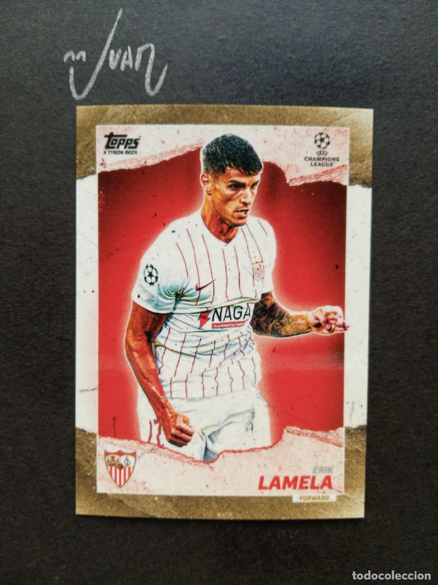 Football Stickers: CURRENT STARS LAMELA SEVILLA ARGENTINA ⚽ TOPPS &reg; GOLD x TYSON BECK CHAMPIONS 2021 2022 21 22 NUEVO