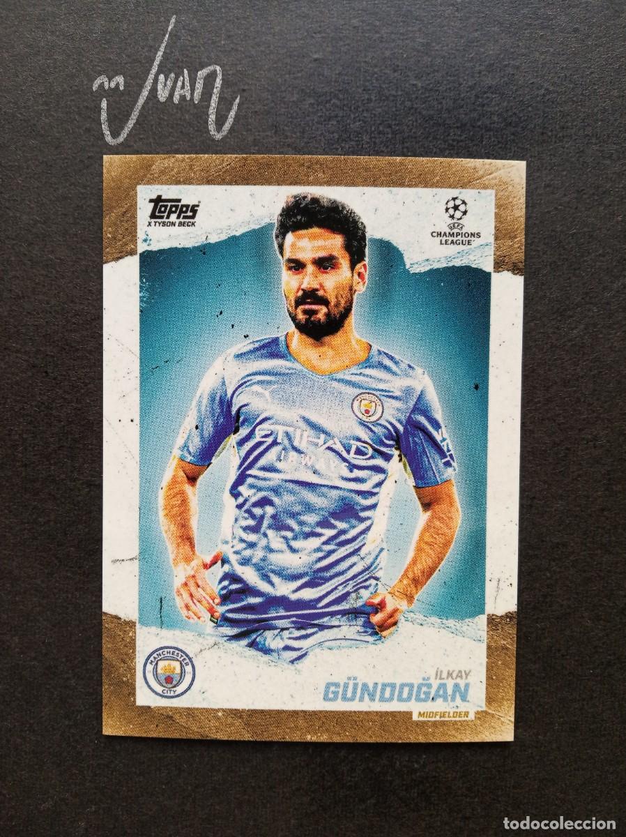 Cromos de F&uacute;tbol: CURRENT STARS GUNDOGAN MANCHESTER CITY ⚽ TOPPS &reg; GOLD x TYSON BECK CHAMPIONS 2021 2022 21 22 NUEVO