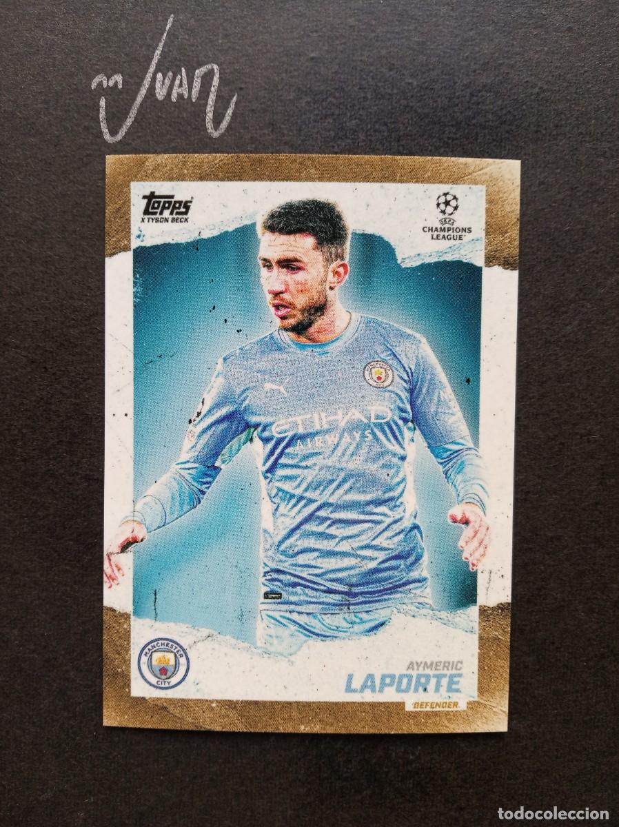 Cromos de F&uacute;tbol: CURRENT STARS LAPORTE MANCHESTER CITY ⚽ TOPPS &reg; GOLD x TYSON BECK CHAMPIONS 2021 2022 21 22 NUEVO