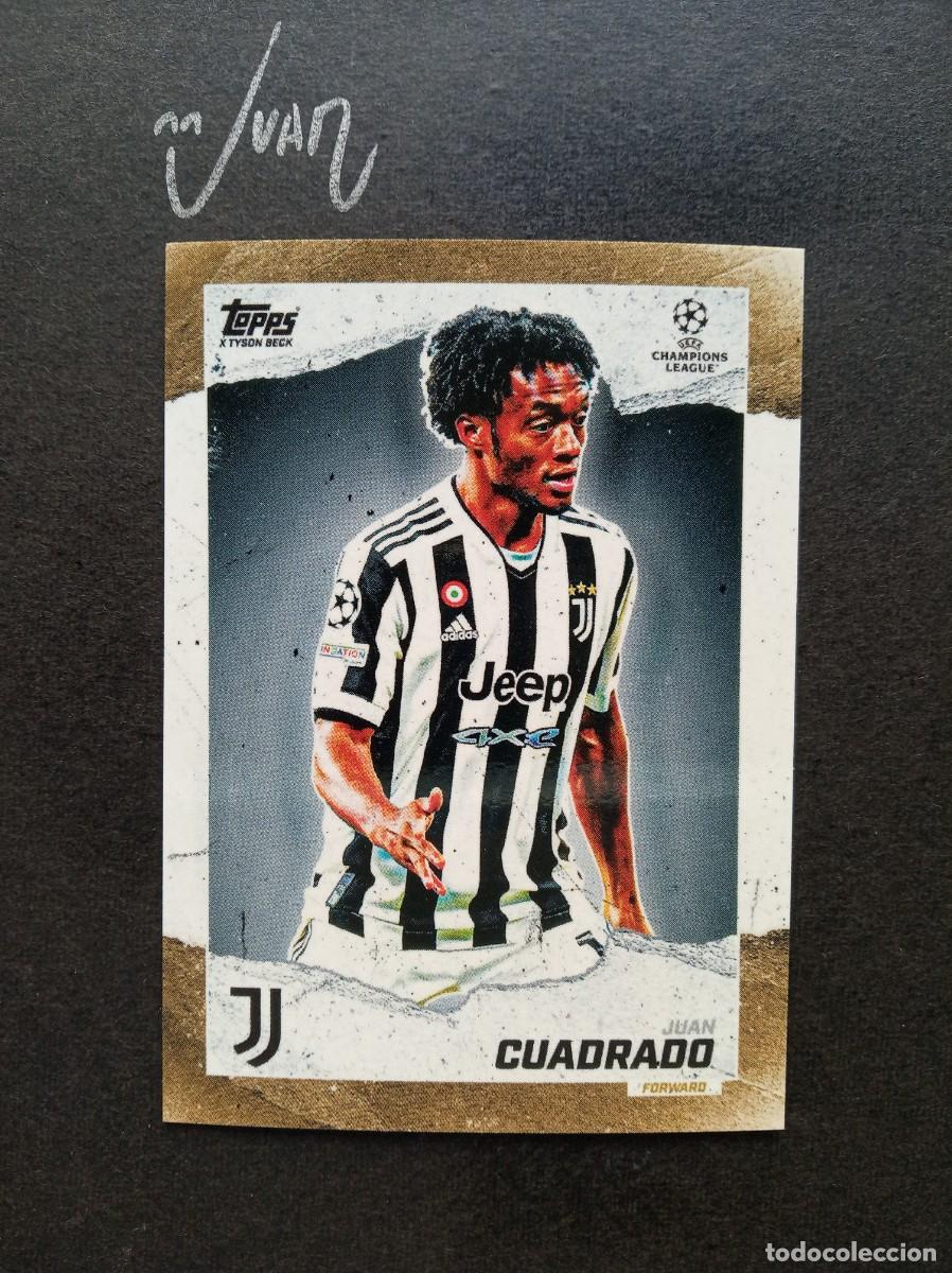 Cromos de F&uacute;tbol: CURRENT STARS CUADRADO JUVENTUS COLOMBIA ⚽ TOPPS &reg; GOLD x TYSON BECK CHAMPIONS 2021 2022 21 22 NUEVO