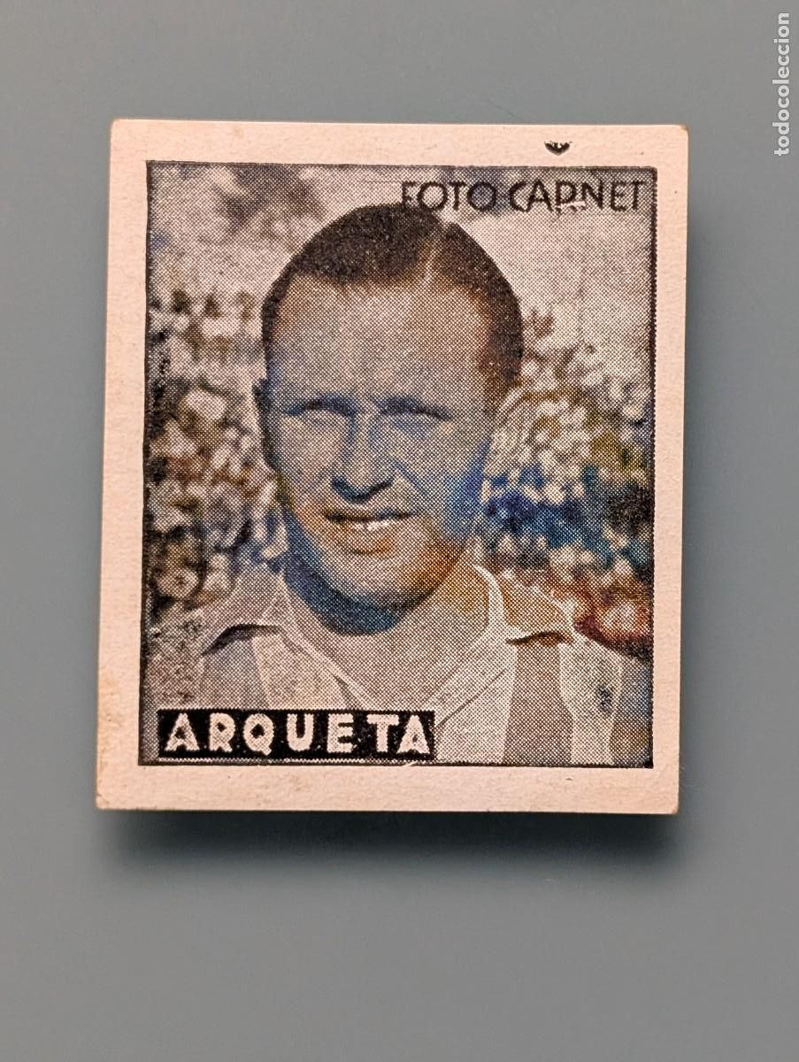Cromos de F&uacute;tbol: RARO CROMO ARQUETA ATLETICO BILBAO LIGA 1942 1943 1942/43 ED CISNE LIBRETA DEPORTIVA ATHLETIC CLUB