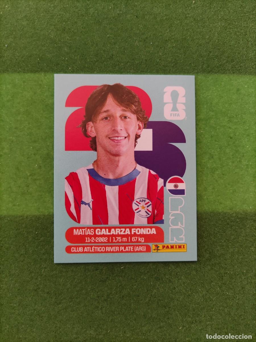 Cromos de F&uacute;tbol: Galarza Fonda Paraguay PAR 14 Sticker Mundial 2026 FIFA World Cup / Sin pegar