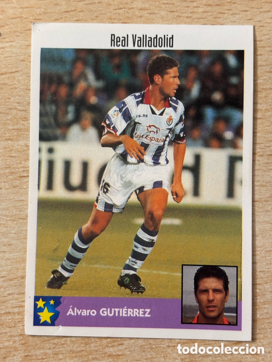 Cromos de F&uacute;tbol: # 259 Guti&eacute;rrez Real Valladolid Mejores Equipos de Europa 97-98 Panini Uruguay