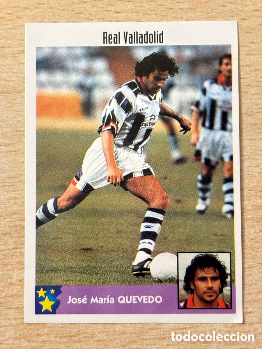 Fu&szlig;ball-Sticker: # 258 Quevedo Real Valladolid Mejores Equipos de Europa 97-98 Panini