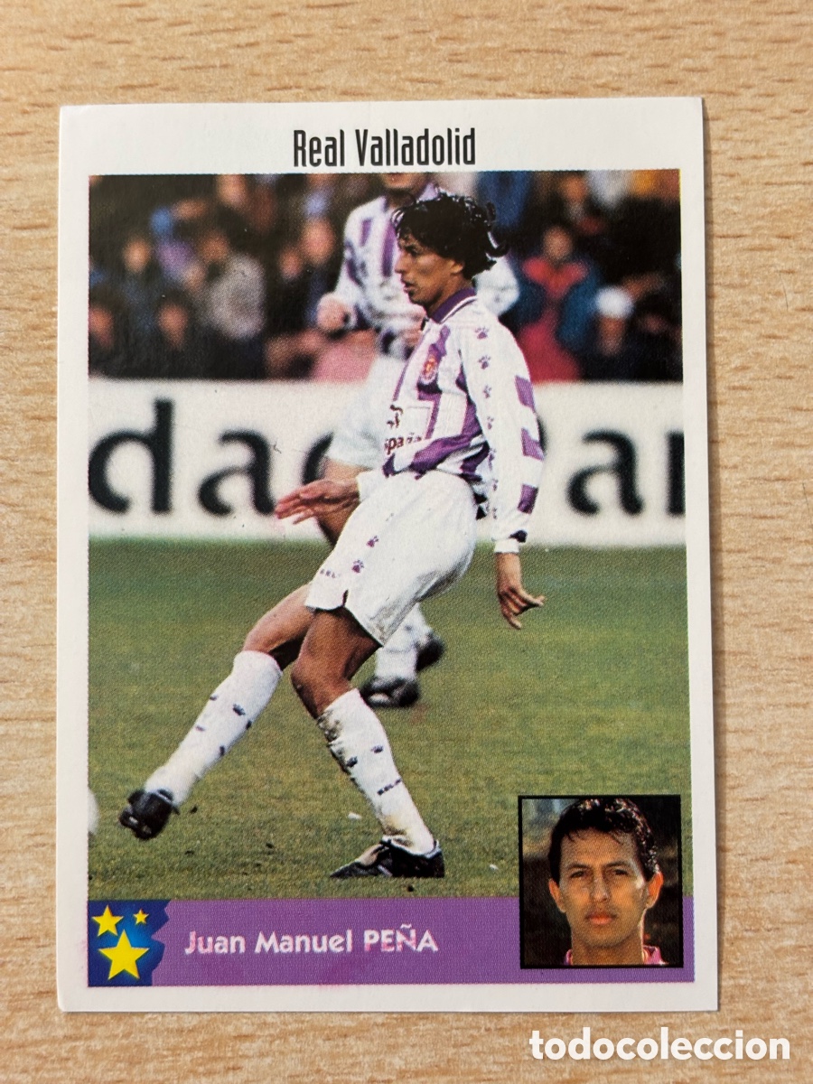 Cromos de F&uacute;tbol: # 255 Pe&ntilde;a Real Valladolid Mejores Equipos de Europa 97-98