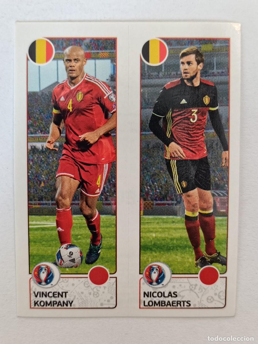 Cromos de F&uacute;tbol: #487 KOMPANY-LOMBAERTS (BELGICA) EURO FRANCIA 2016 PANINI