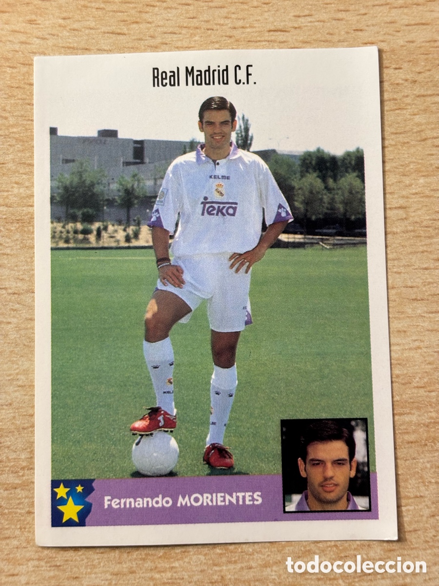 Fu&szlig;ball-Sticker: # 228 Morientes Real Madrid Mejores Equipos de Europa 97-98 Panini