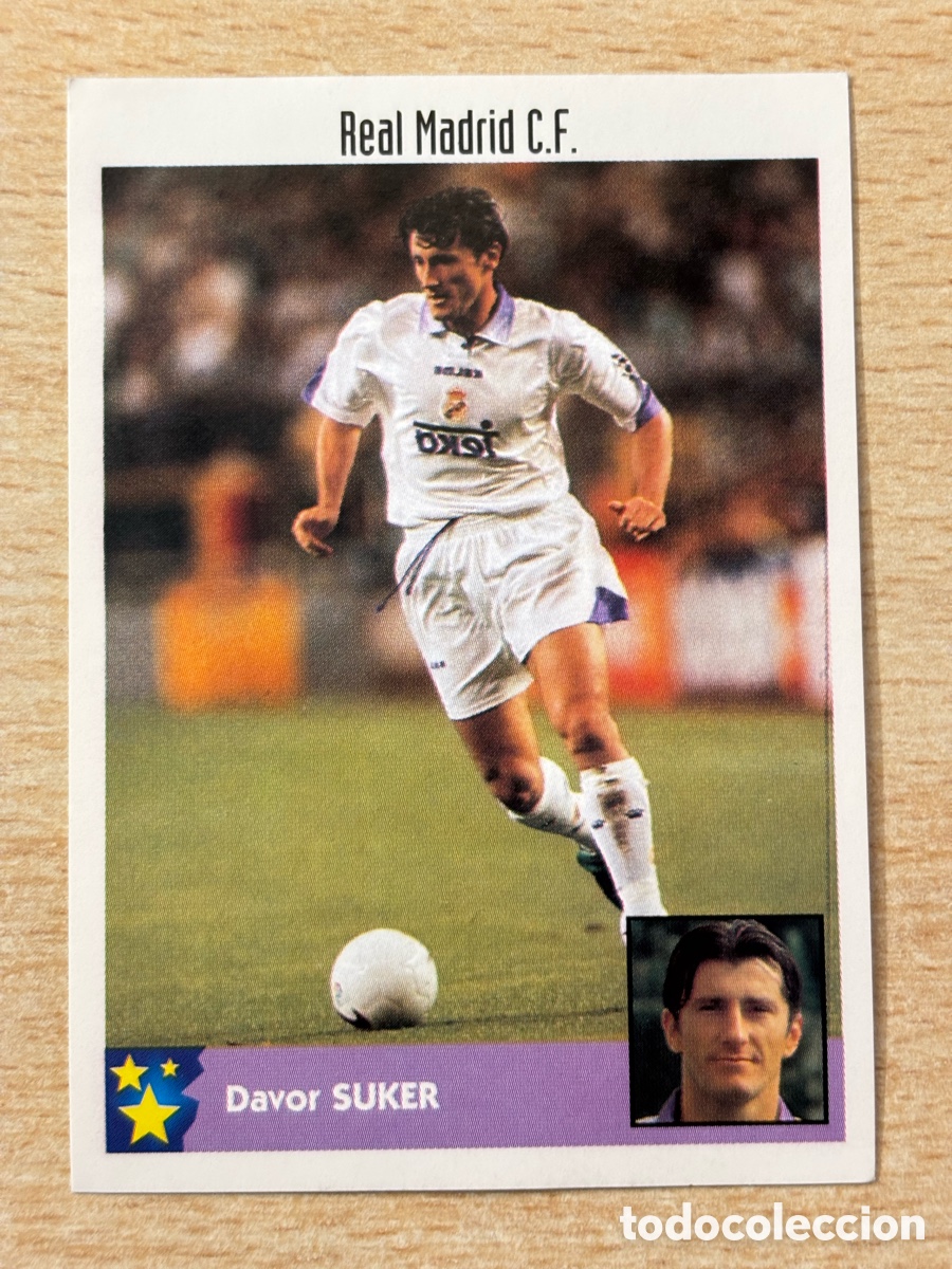 Cromos de F&uacute;tbol: # 227 Suker Croacia Real Madrid Mejores Equipos de Europa 97-98 Panini