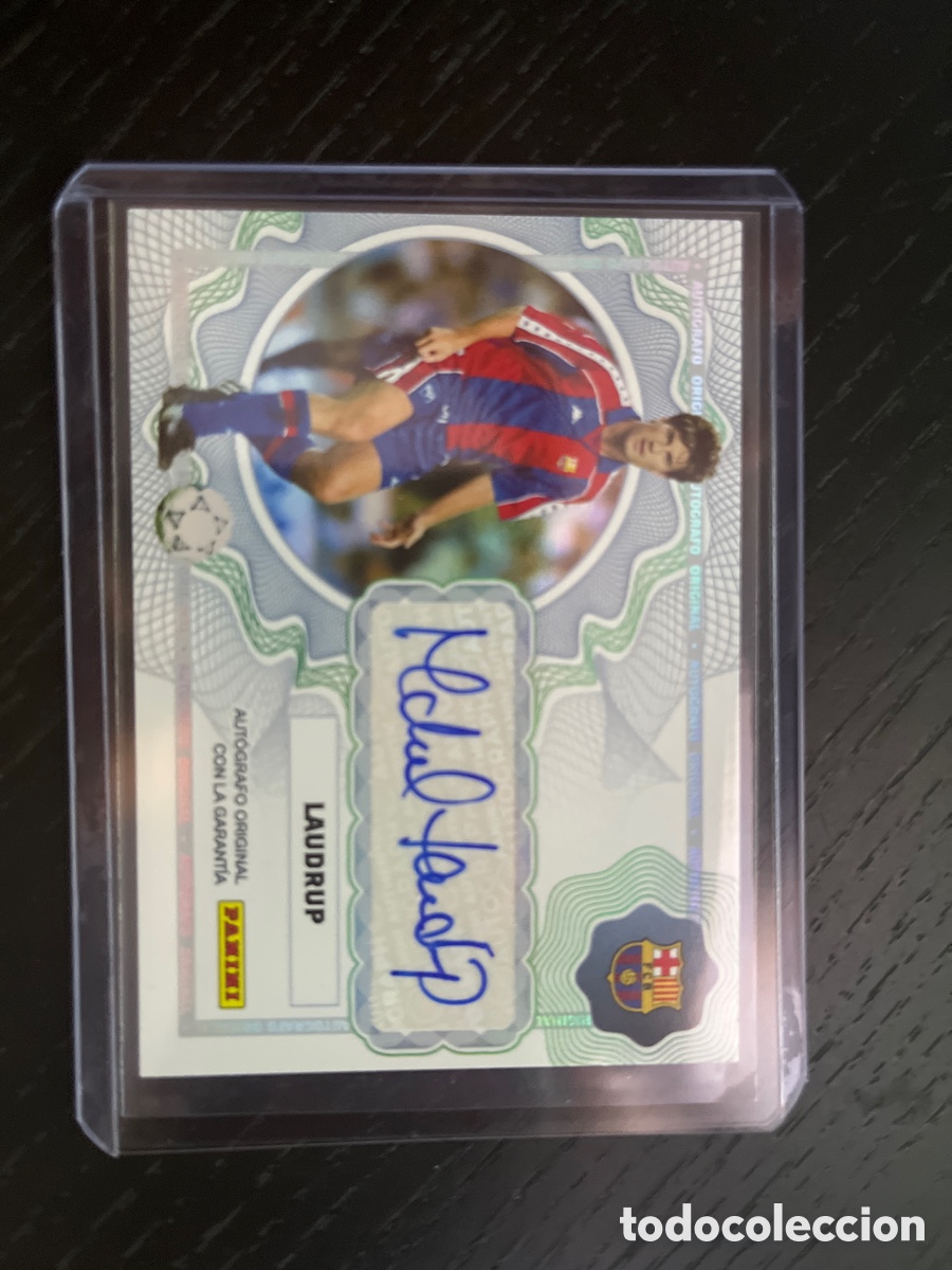 Cromos de F&uacute;tbol: Aut&oacute;grafo panini club Barcelona Laudrup