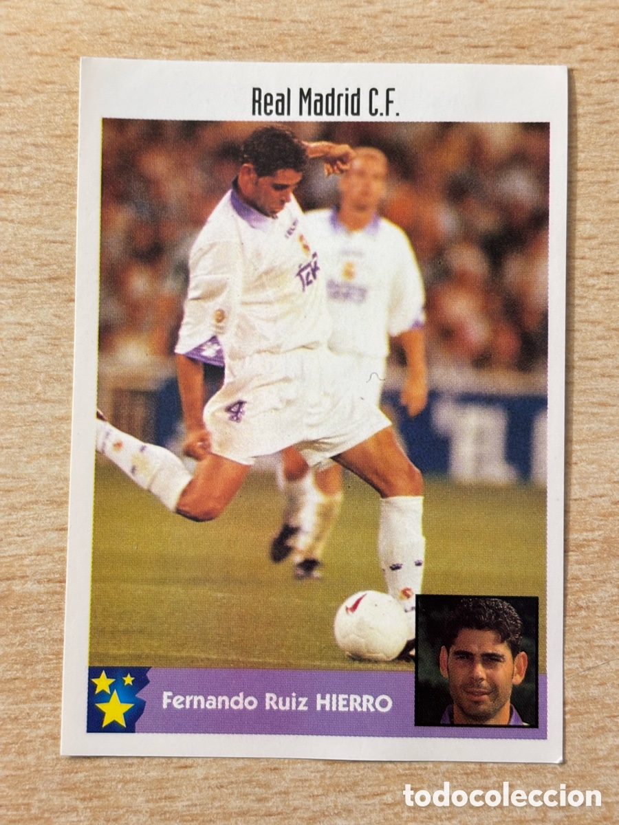 Cromos de F&uacute;tbol: # 219 Hierro Real Madrid Mejores Equipos de Europa 97-98